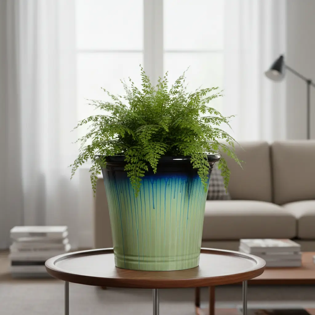 Artisan Glazed Tapered Planters