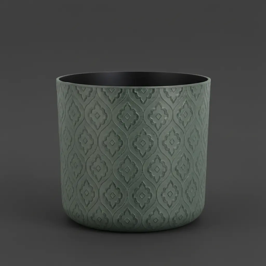 Diamond Embossed Decorative Planters