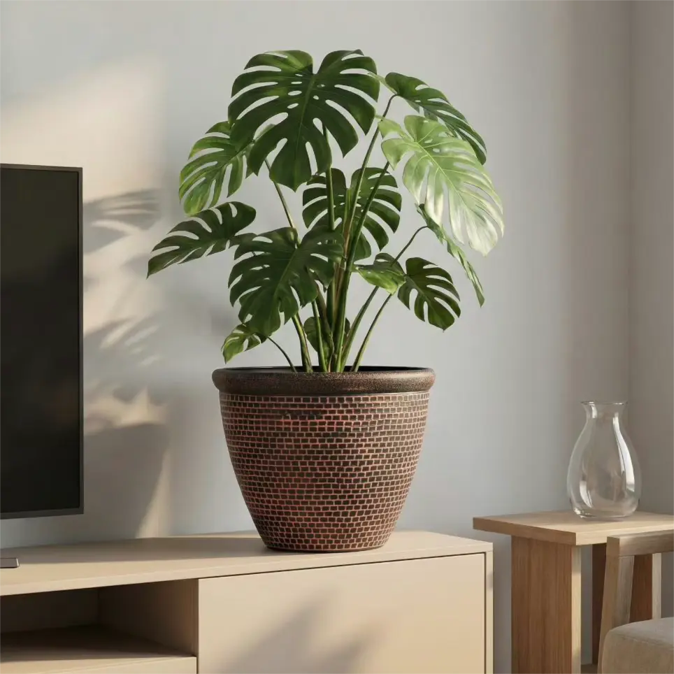 Textured Planters - Nature-Inspired Decorative Pots