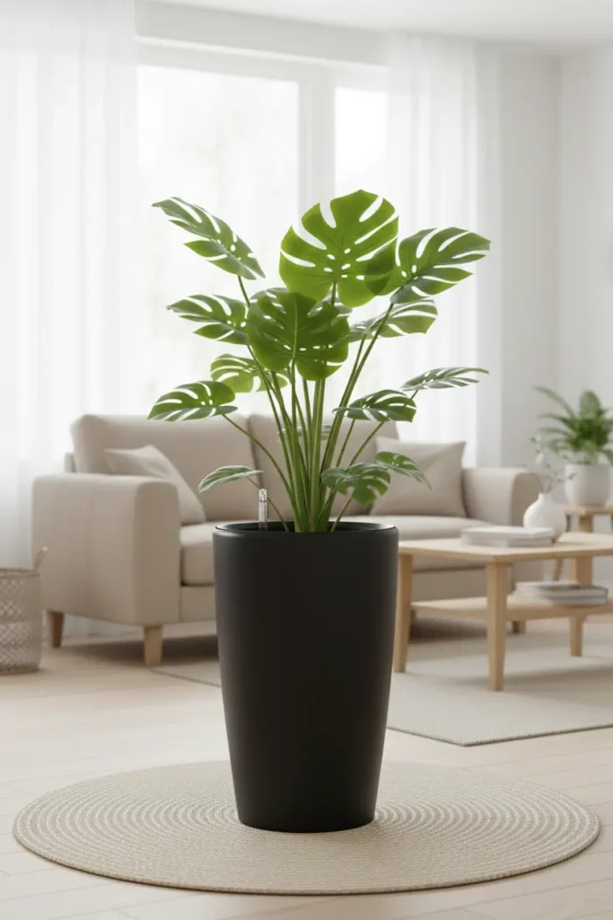 Metallic Gloss Self-Watering Planters