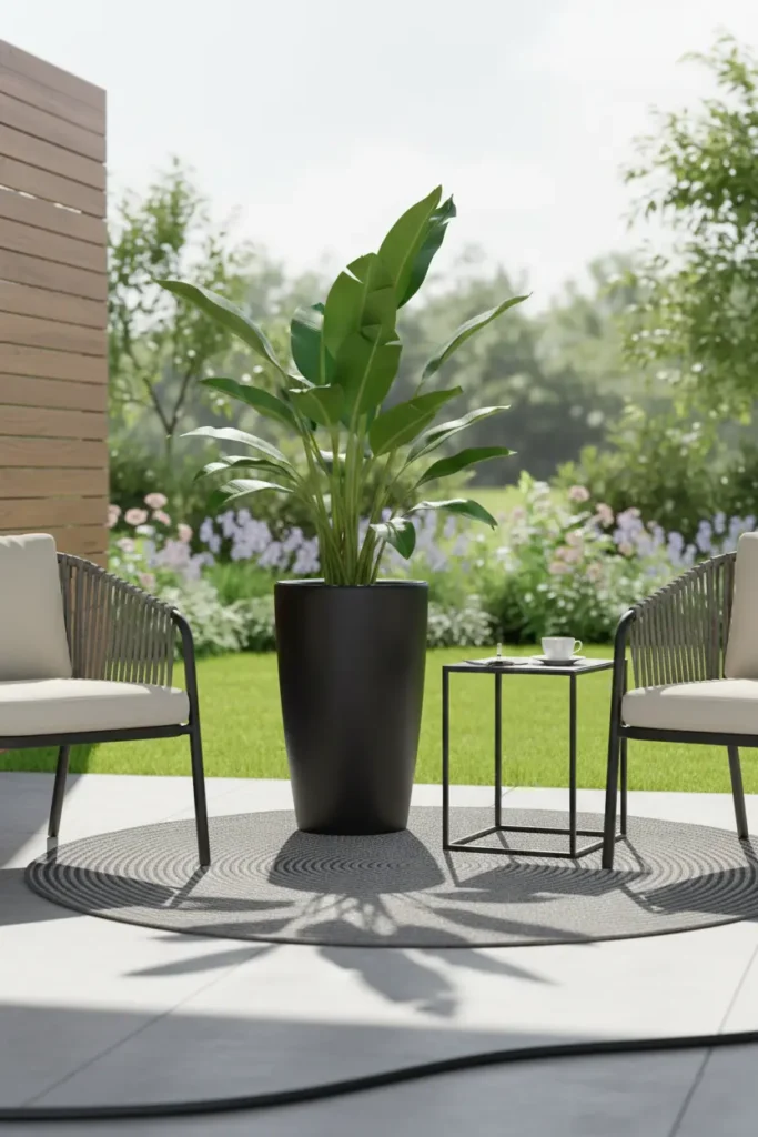 Metallic Gloss Self-Watering Planters